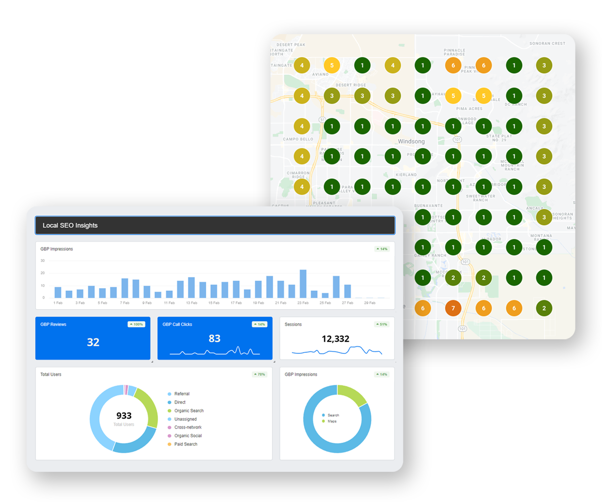 Analytics dashboard for law firms.
